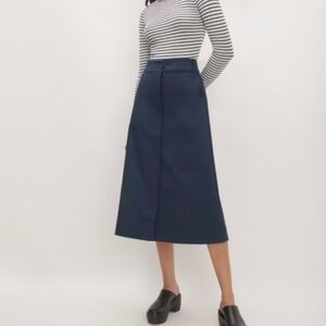 *NWT* Everlane The Structured Cotton A-Line Skirt